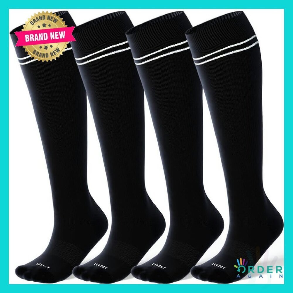 Bamboo Viscose Compression Socks Knee High Medical Support Travel Wear